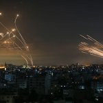 Gazan rockets vs. Iron Dome missiles meme