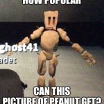 Have a nice day | HOW POPULAR; CAN THIS PICTURE OF PEANUT GET? | image tagged in peanut t pose | made w/ Imgflip meme maker
