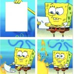 Spongebob found a Note