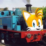 tails the fox engine | image tagged in thomas the tank engine,thomas the train,tails,tails the fox | made w/ Imgflip meme maker