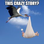 Stork, NATALISM, babies  | WHO CAME UP WITH THIS CRAZY STORY? | image tagged in stork natalism babies | made w/ Imgflip meme maker