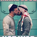 Israeli Palestinian kiss make love not war sharpened meme