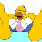 Homer Simpson sleeping
