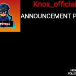 Knox_official Announcement Page meme