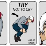 todoroki try not to cry