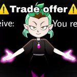 Lesbian trade offer meme