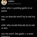 Dracula eat my ass