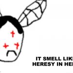 Carlos smells heresy meme