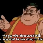 morshu | the guy who discovered milk explaining what he was doing to the cow | image tagged in gifs,morshu | made w/ Imgflip video-to-gif maker