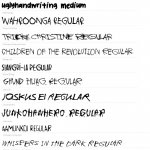 Ugly Creepy Handwriting Fonts Dark Humor