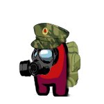 Red Solider with Gas Mask