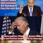 Biden Israel diplomacy meme