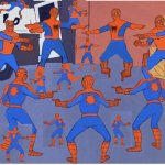 15 Spidermen pointing