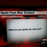 man stabbed