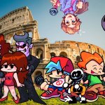 All the Friday Night Funkin' Characters at the Colosseum in Rome, Italy. 17 July 2021 footage | image tagged in roman colosseum,fnf,summer vacation,rome,italy,memes | made w/ Imgflip meme maker