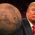 Donald Trump getting talking points from Mars