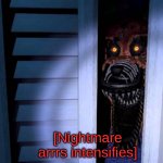 Nightmare Foxy meme