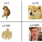 Doge levels | image tagged in the levels | made w/ Imgflip meme maker