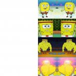 Double Strong Spongebob meme