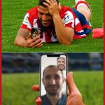 Luis Suarez scudetto videocall
