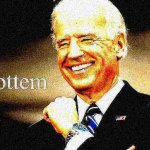 Joe Biden gottem fist deep-fried meme