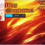 Lacey announcement template