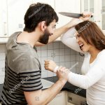Weird stock photos 8 happy young couple knife fight meme