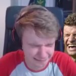 Müller laughing at Tommyinnit
