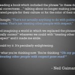 Neil Gaiman - Political Correctness