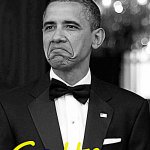 Barack Obama gottem black & white sharpened