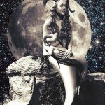 Capricorn moon poster