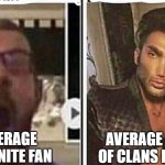 CoC | AVERAGE FORTNITE FAN; AVERAGE CLASH OF CLANS ENJOYER | image tagged in average fan vs average enjoyer | made w/ Imgflip meme maker