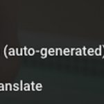 Youtube auto-generated subtitles