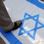 Stepping On Israeli flag