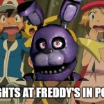 literally bonnie in fnaf five nights at freddy's in pokemon | FIVE NIGHTS AT FREDDY'S IN POKEMON | image tagged in pokemon,bonnie,fnaf bonnie,fnaf_bonnie,five nights at freddy's | made w/ Imgflip meme maker