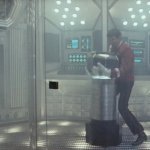 Star Trek OS Spock trying to fix warp drive 1