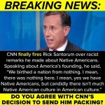 Rick Santorum fired from CNN