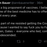 Ann Bauer tweet Covidiot