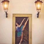 Ballet dancer doorframe