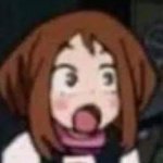 surprised uraraka