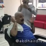 scared hairdresser GIF Template