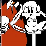 Crazy Sans And Normal Papyrus