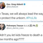 Texas pro-life hypocrite