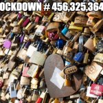 China / Corona Virus Lock down | LOCKDOWN # 456,325,3641 | image tagged in china / corona virus lock down | made w/ Imgflip meme maker