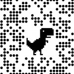 Why is there a freakin dinosaur in the QR code?!