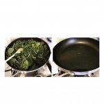 cooking spinach