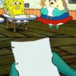 Mrs. Puff looks at note