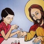 Jesus having nails done meme