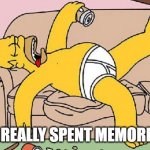 Memorial Day Resting | HOW I REALLY SPENT MEMORIAL DAY | image tagged in homer-lazy | made w/ Imgflip meme maker