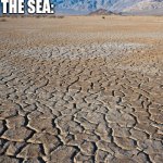 D'em hoes | THE SEA:; THEM: THERE'S PLENTY OF FISH IN THE SEA | image tagged in dry lake bed | made w/ Imgflip meme maker
